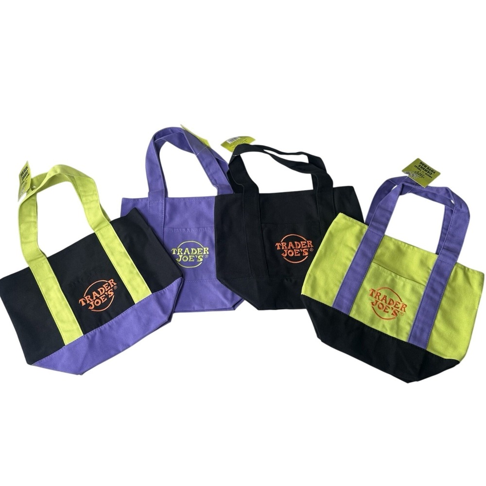 Trader Joe's Halloween Tote Bag Set of 4 IN HAND SHIPS TODAY Trick or Treat Bag